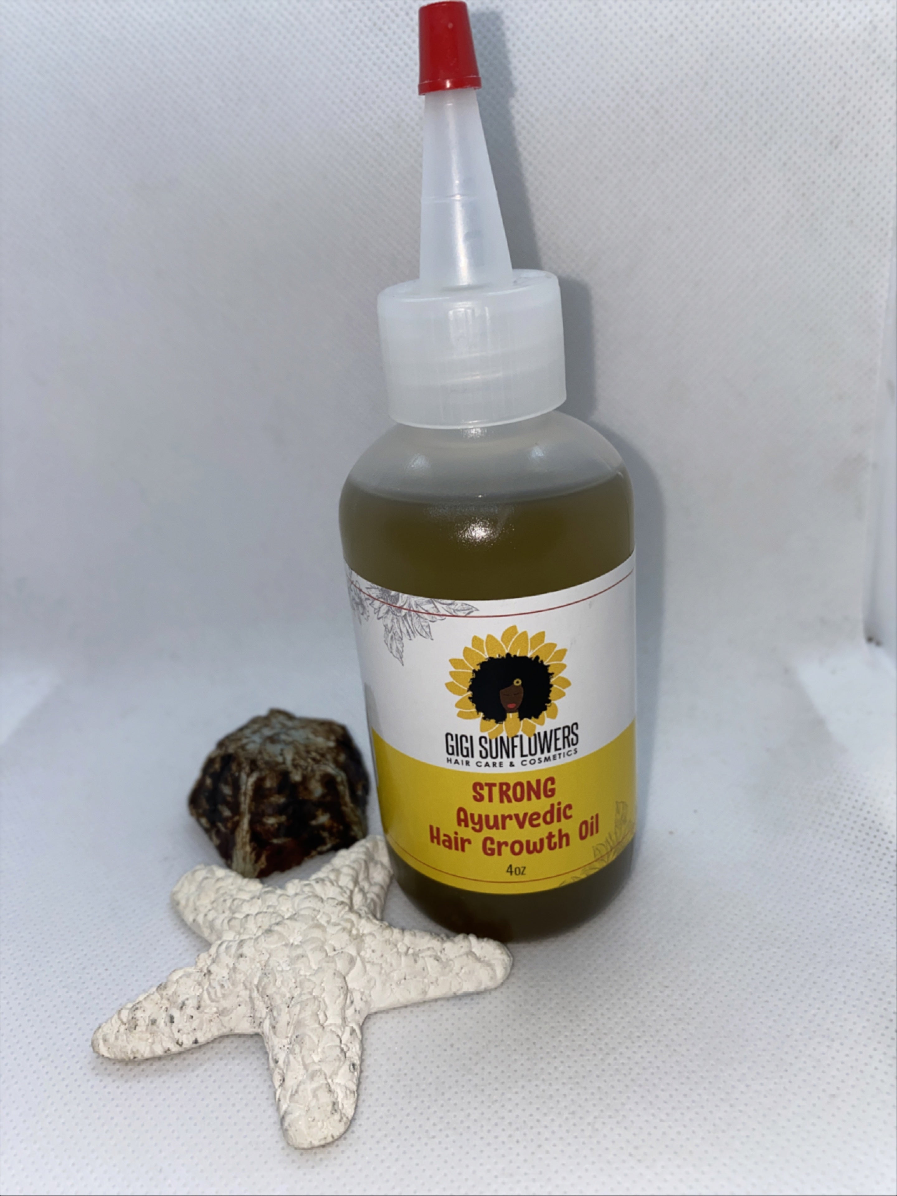 Strong Ayurvedic Hair Growth Oil 4oz Bottle